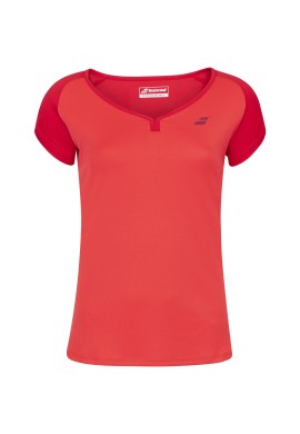 CAMISETA BABOLAT JUNIOR NIÑA PLAY ROJA