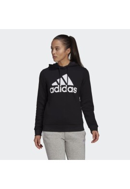 SUDADERA MUJER CON CAPUCHA BIG LOGO NEGRO