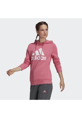 SUDADERA MUJER CON CAPUCHA BIG LOGO ROSA