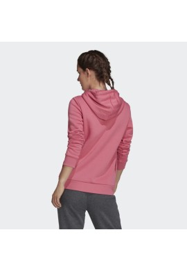 SUDADERA MUJER CON CAPUCHA BIG LOGO ROSA