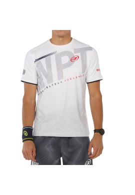 CAMISETA BULLPADEL WPT RITER BLANCO