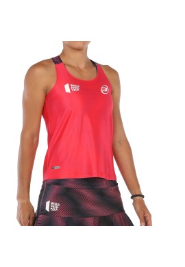 CAMISETA BULLPADEL REVENGA CARMESÍ FLUOR