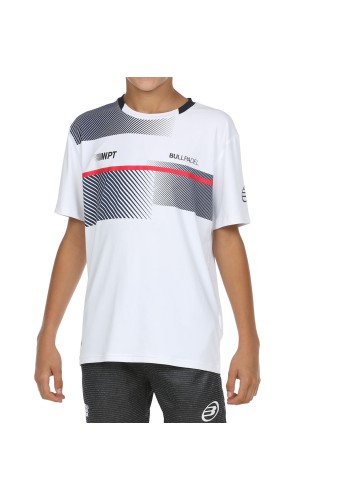 CAMISETA BULLPADEL WPT REDULLU JR BLANCA