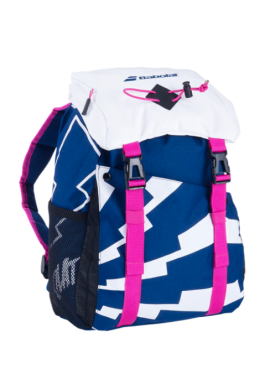 Mochila Backpack Junior Azul Blanco Rosa