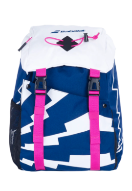 Mochila Backpack Junior Azul Blanco Rosa