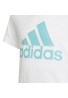 CAMISETA ADIDAS JR B BL COLOR BLANCO/MENTA