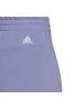 PANTALON ADIDAS CORTO W LIN FT COLOR PURSUA/BLANCO