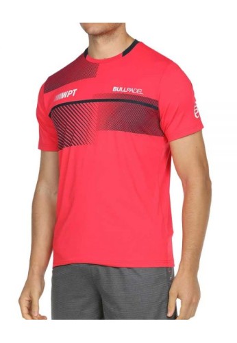 CAMISETA BULLPADEL WPT REDULLU CARMESI FLUOR