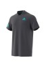 POLO ADIDAS CLUB 3-STRIPE COLOR GREY SIX/PULSE AQUA