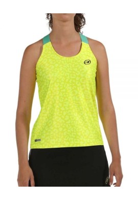 CAMISETA BULLPADEL BLIES AMARILLO FLUOR MUJER