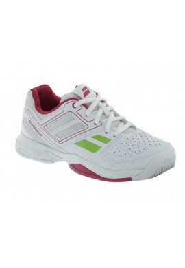 Zapatillas Babolat PULSION BPM JR banco y rosa