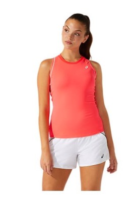 CAMISETA ASICS COURT W PIPING TANK PINK