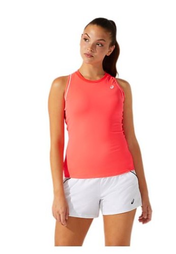 CAMISETA ASICS COURT W PIPING TANK PINK