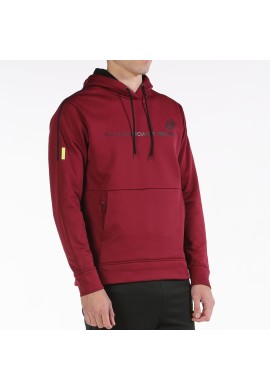 SUDADERA BULLPADEL LIPIS VINO BURDEOS