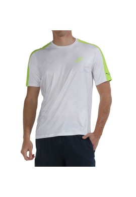 CAMISETA BULLPADEL MITAD BLANCO