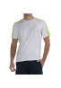 CAMISETA BULLPADEL MITAD BLANCO