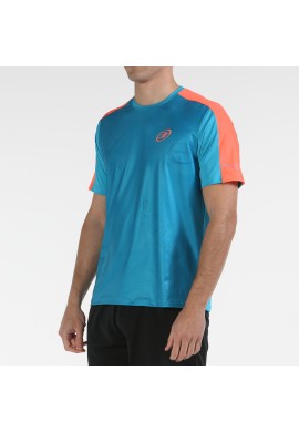 CAMISETA BULLPADEL MITAD TURQUESA